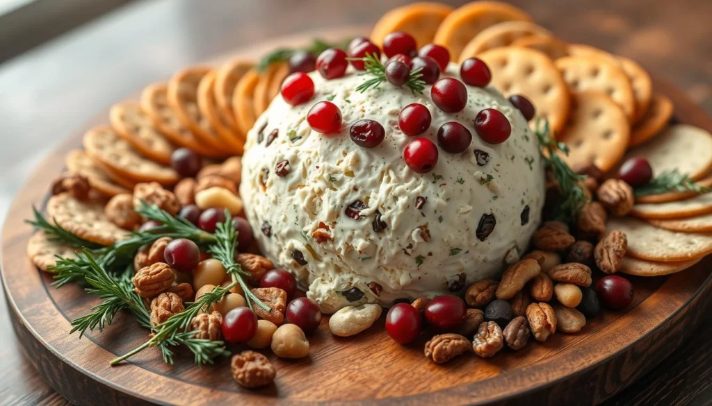 Cheese Ball with Dried Cranberries