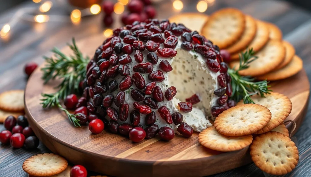 Cheese Ball with Dried Cranberries

