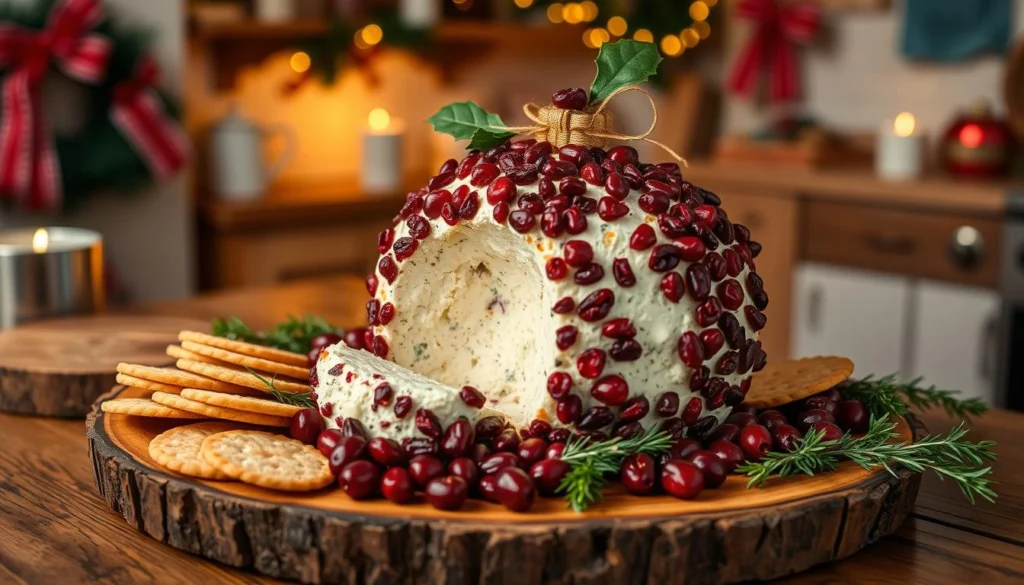 Cheese Ball with Dried Cranberries

