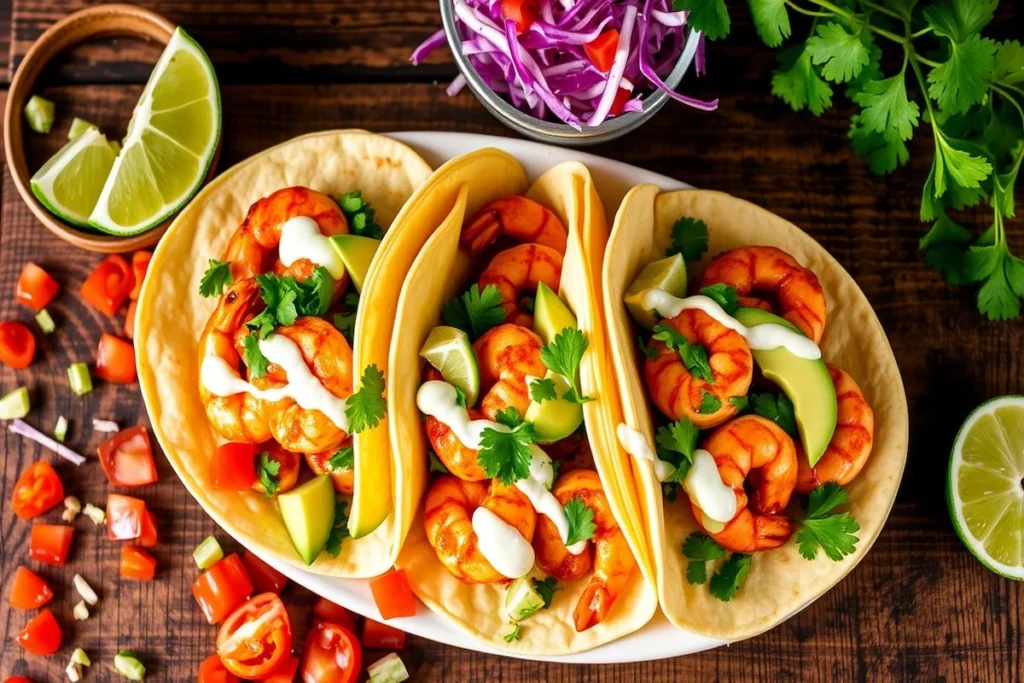 Easy Honey Chipotle Shrimp Tacos