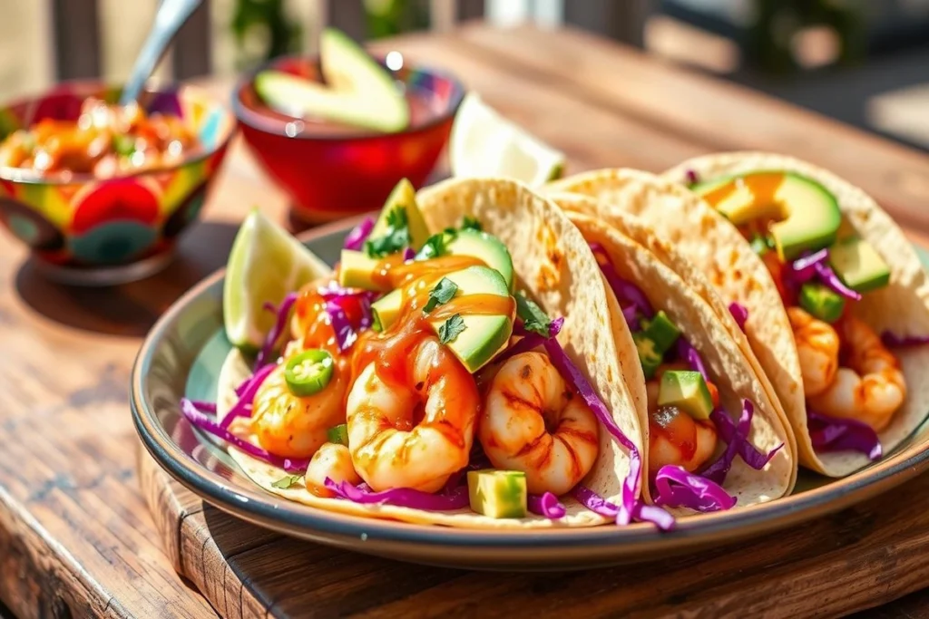 Easy Honey Chipotle Shrimp Tacos