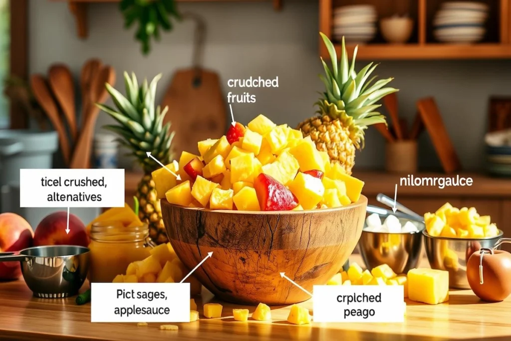 Substitute crushed pineapple

