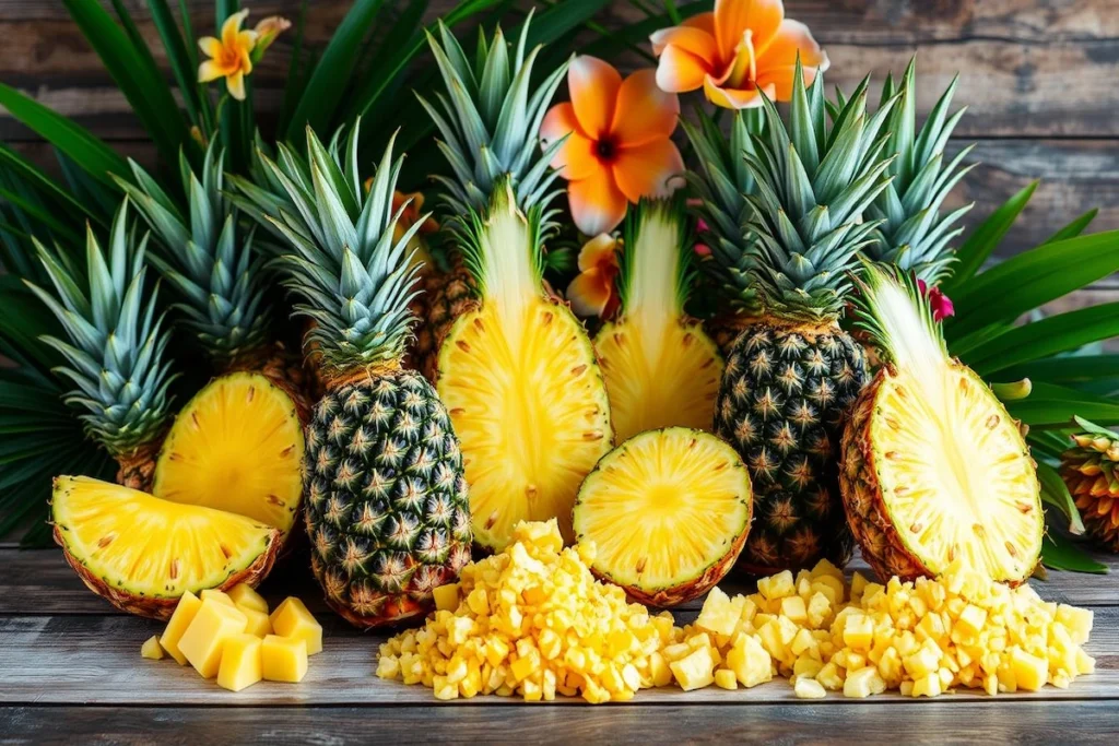 Turn pineapple chunks into crushed pineapple

