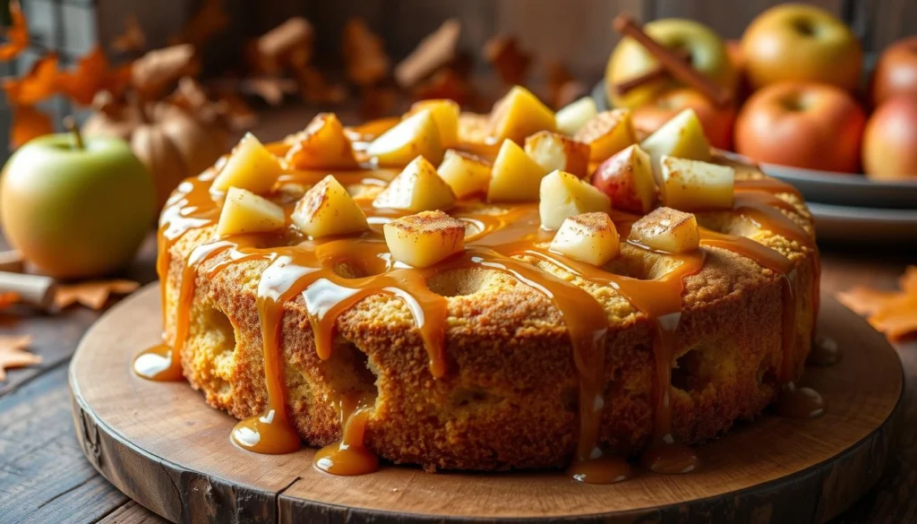 caramel apple poke cake
