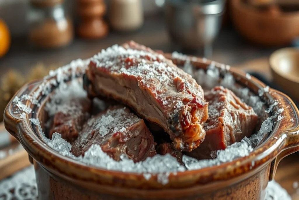 frozen ribs in the crock pot