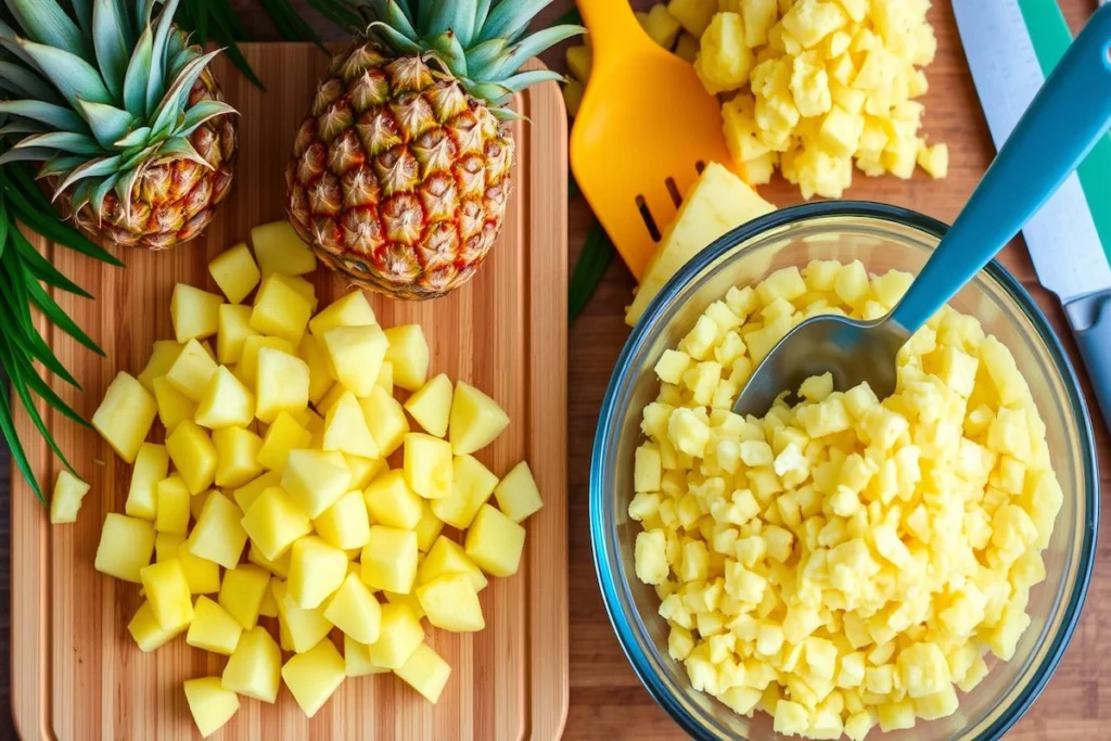 Can you make crushed pineapple out of chunk pineapple