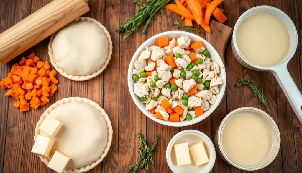 Chicken pot pie with Red Lobster Cheddar Bay Biscuits topping, creamy filling, and golden crust.