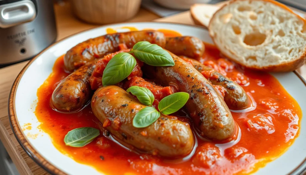 Sausage in tomato sauce

