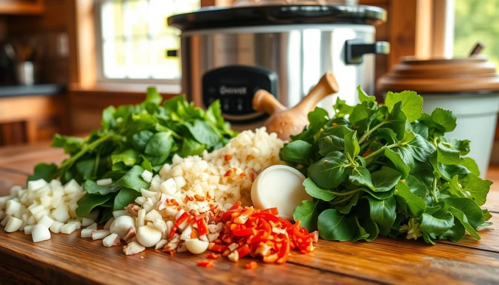 Slow cooker collard greens